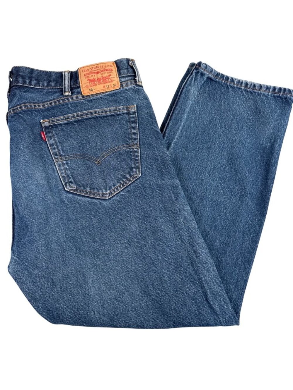 Levis 505 Regular Fit Jeans Mens 42 Denim Heavy Duty Work Outdoors